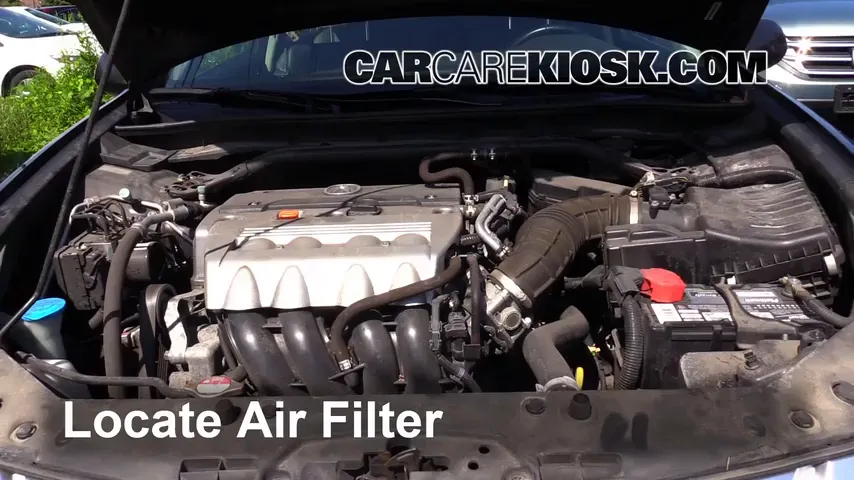 2009 Acura TSX 2.4L 4 Cyl. Air Filter (Engine) Replace